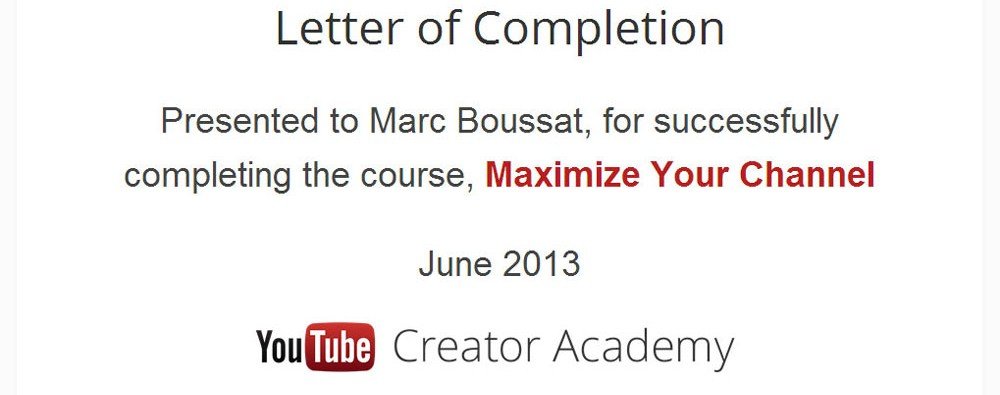 YouTubeCreatorAcademyCompletessionLetter